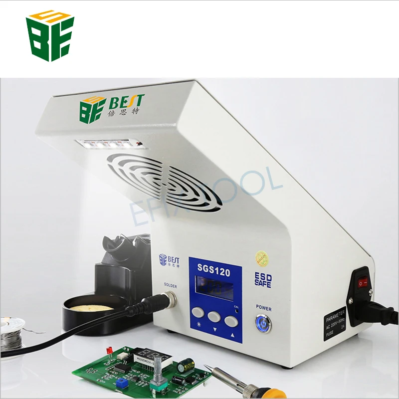 

Convenient and practical high-quality 220 V Solder Station with Smoke Absorber LED light for Mobile phone BGA Welding Repair