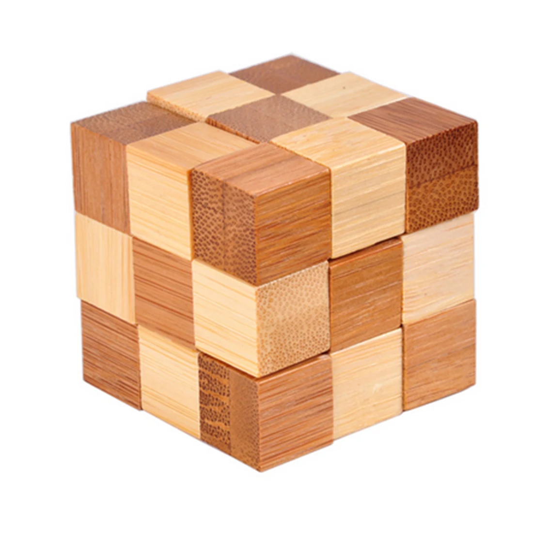 

Bamboo Four Shapes Kong Ming Lock Ball Lock Puzzle for Kids Children Learning Educational Toys