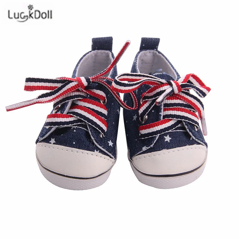 LUCKDOLL вафельная пятиугольная обувная игрушка ShoesFit 18 дюймов американская 43 см детская кукла одежда аксессуары, игрушки для девочек, поколение, день рождения Gif