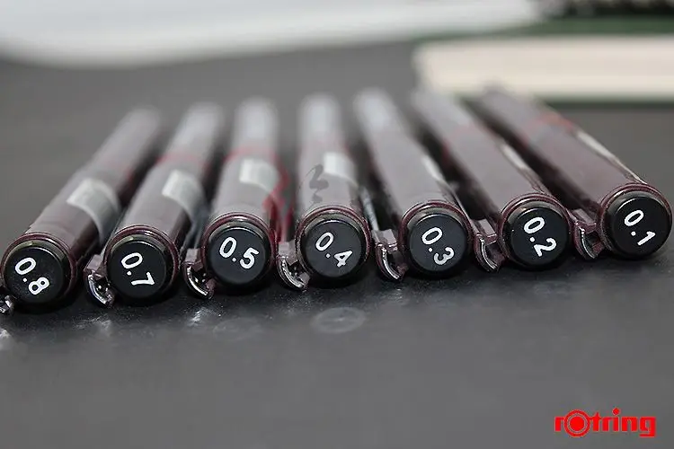 Германия Rotring Tikky графическая тонкая ручка гелевая одноразовая 7 размер