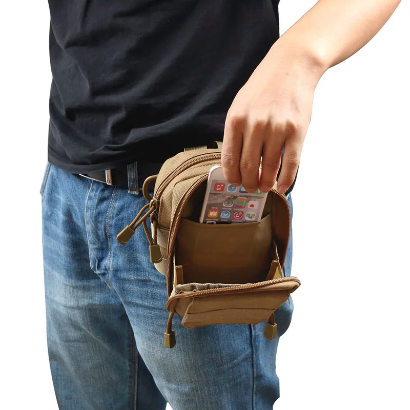 New Tactical Military Hunting Small Utility Pouch Pack Army Molle Cover Scheme Field Sundries Bags Outdoor Sports Mess Briefcase