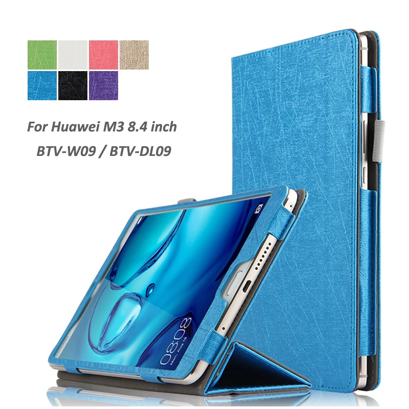 

Flip Folding Stand Leather PU Protective Case Skin for Huawei MediaPad M3 8.4 inch BTV-W09/BTV-DL09 Tablet Case Cover Accessory