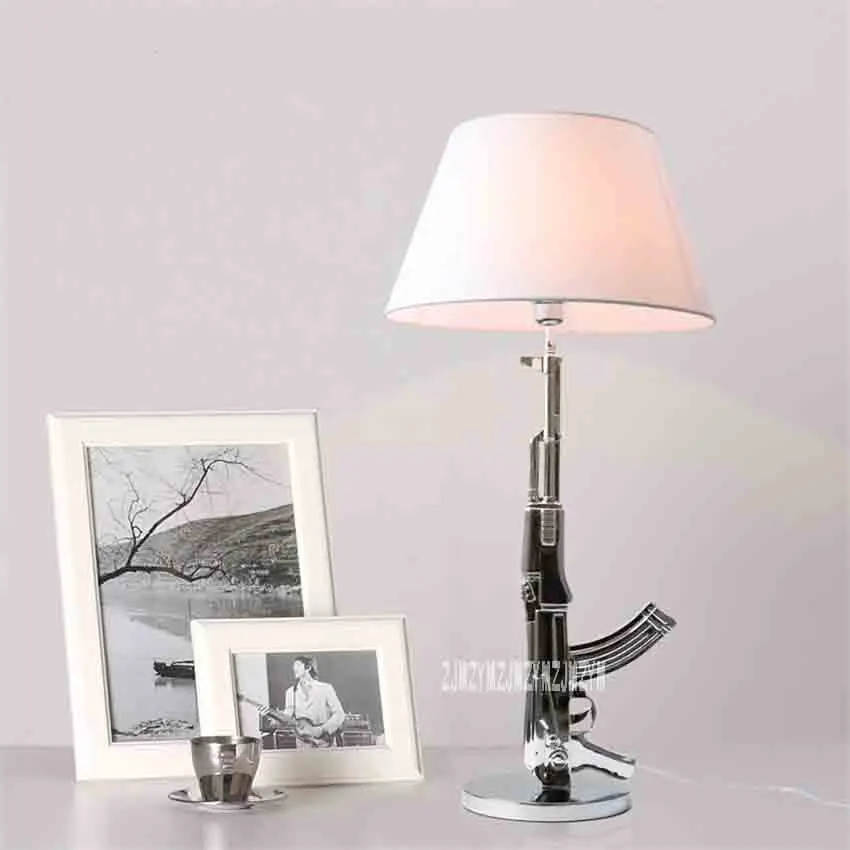 New Modern Design Fashion Desk Lamp Chrome Silver/Golden Button Switch Table Lighting Bedside Working Light 5W | Лампы и освещение