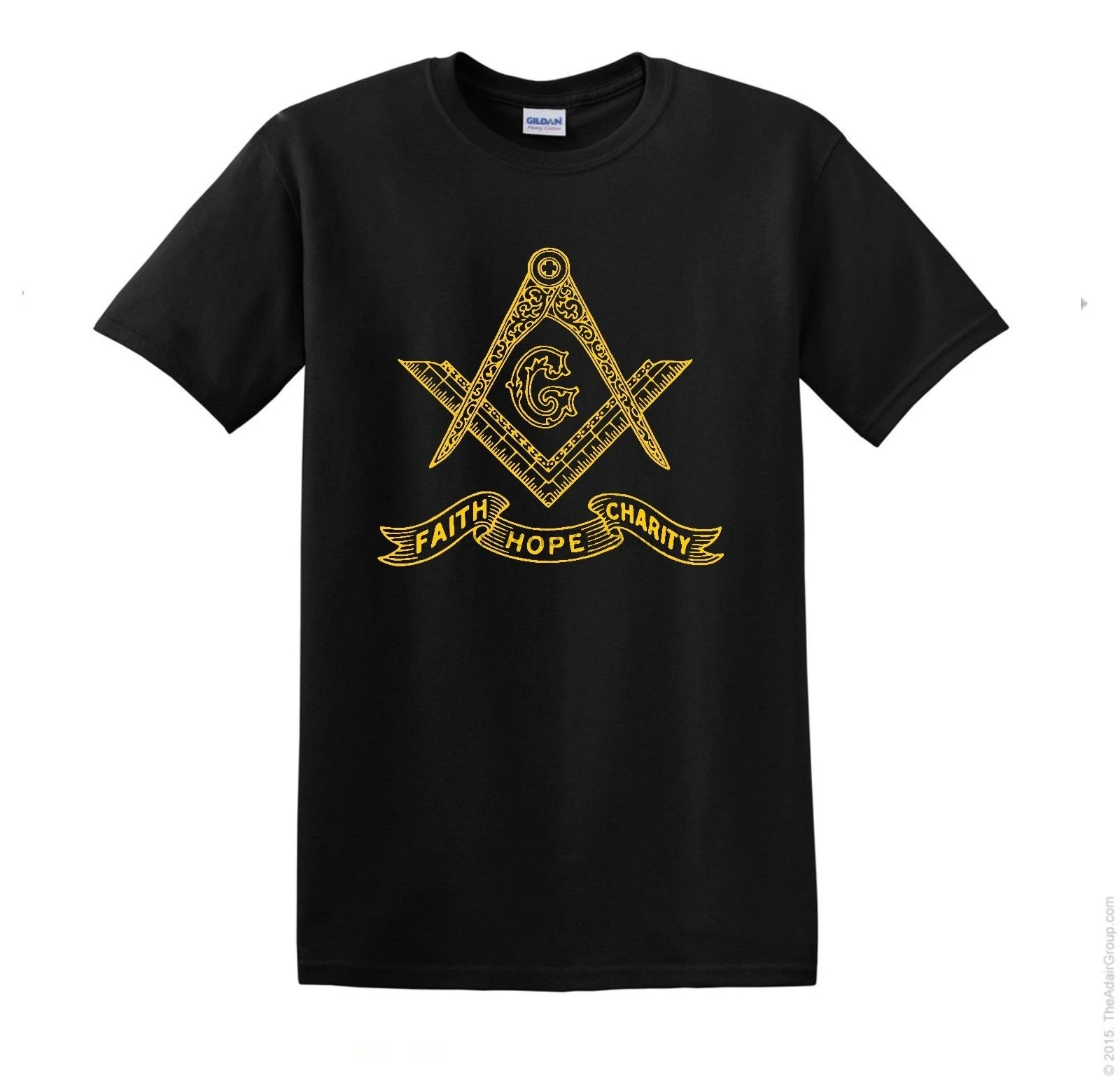 Freemason Shirt Masonic Faith Hope Charity Front T shirt Mason Scottish
