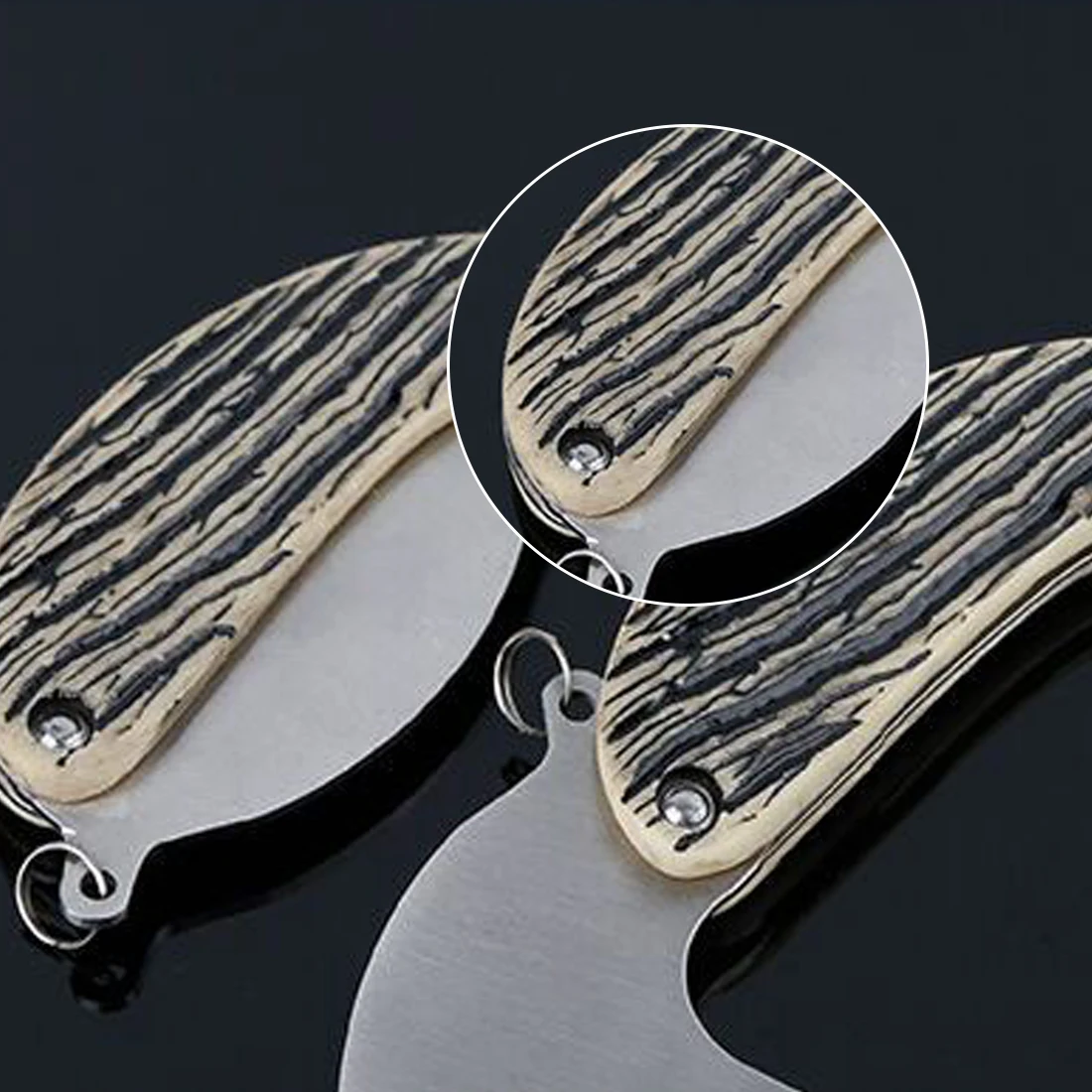 Нержавеющая сталь брелок мини сложить лист Ножи инструмент открытый лагерь Выжить комплект Портативный поход карман инструмент