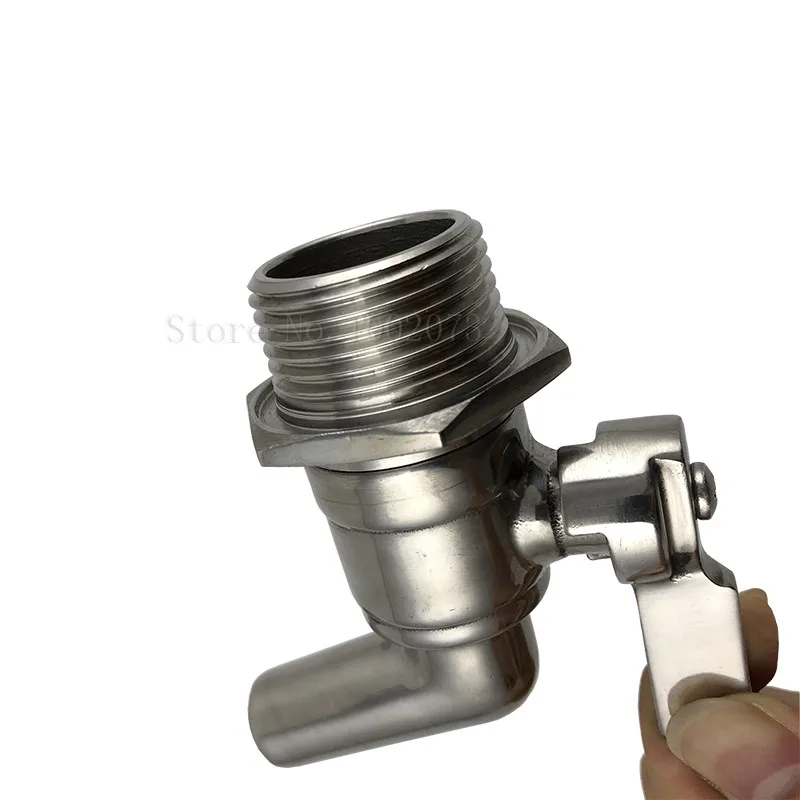 Stainless Steel Beer Brewing Faucet tap 1inch HomeBrew Barrel Keg Beverage Juice Dispenser Spigot Fermenter Fridge Kegerator Tap (4)