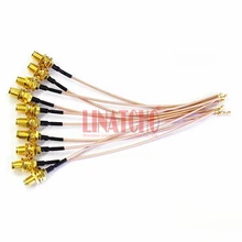 10 шт по выгодной цене с доставкой, UF. L SMA Соединительный кабель IPEX к титановый Электролитный электрод со случайно выбранным SMA типа «мама» IPX RG178 кабель