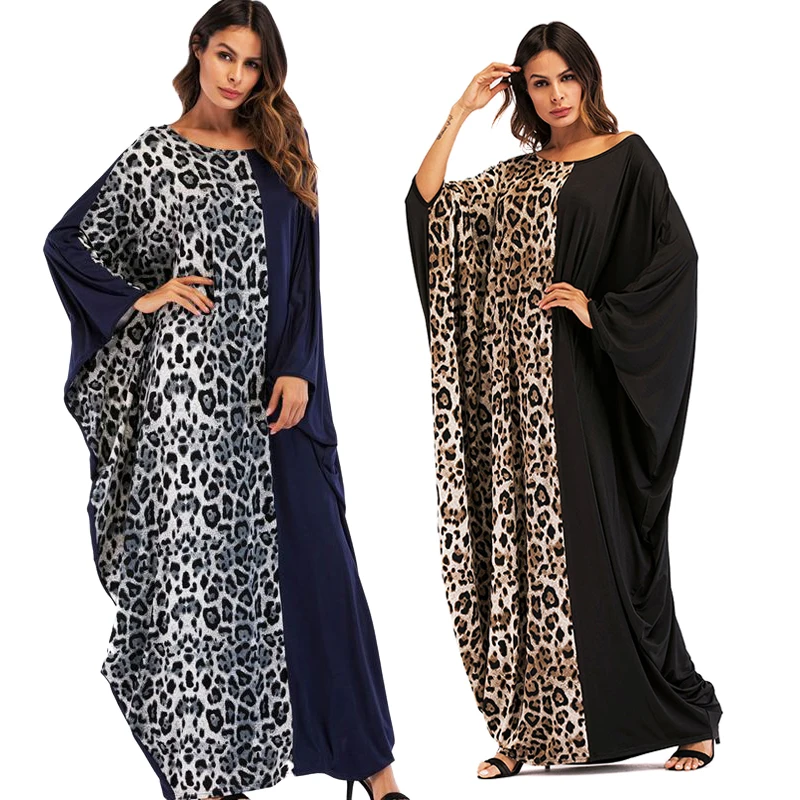 

2020 new african print dresses for women leopard dashiki elegant robe africaine bazin femme african clothing plus size dress