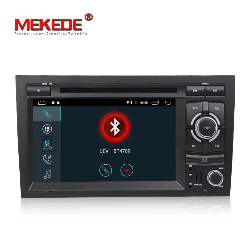 Excellent MEKEDE android 7.1 quad core car audio dvd automotivo for Audi/A4 S4 RS4 2002-2008 Video Player GPS with car dvd gps auto radio 2