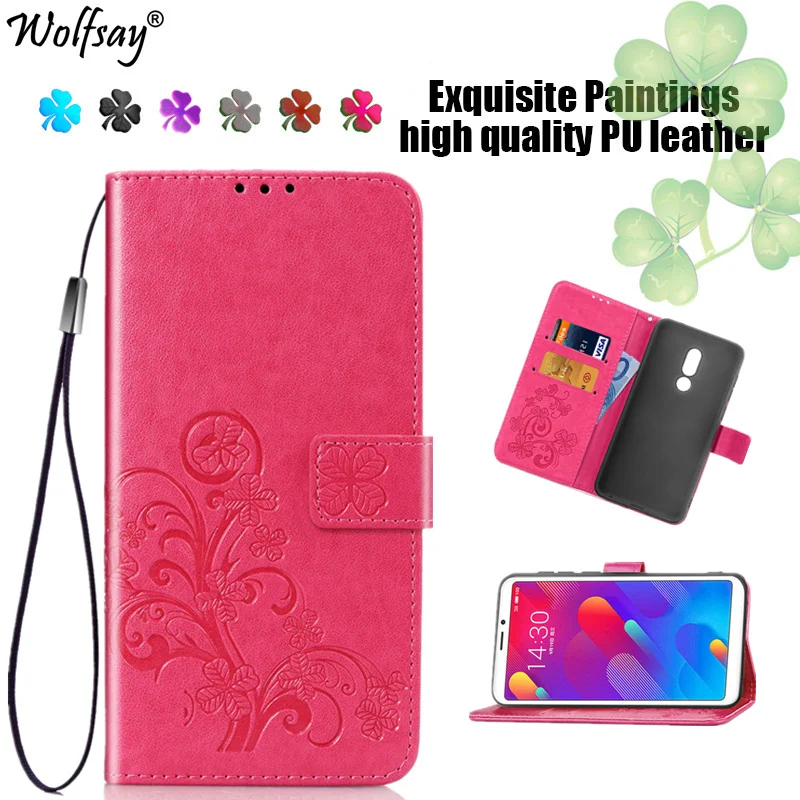 

Meizu M8 Lite Case Cover 5.7INCH Fashion Lucky Leather Wallet Case For Meizu M8 Lite Phone Bag Case For Meizu M8 Lite Filp Coque