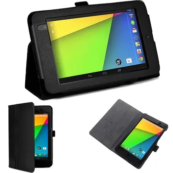 

Protect pu Leather Smart Flip folio Cover Case for Google Nexus 7 2nd 2013 model with Auto Sleep ( Not for 1st generation 2012)