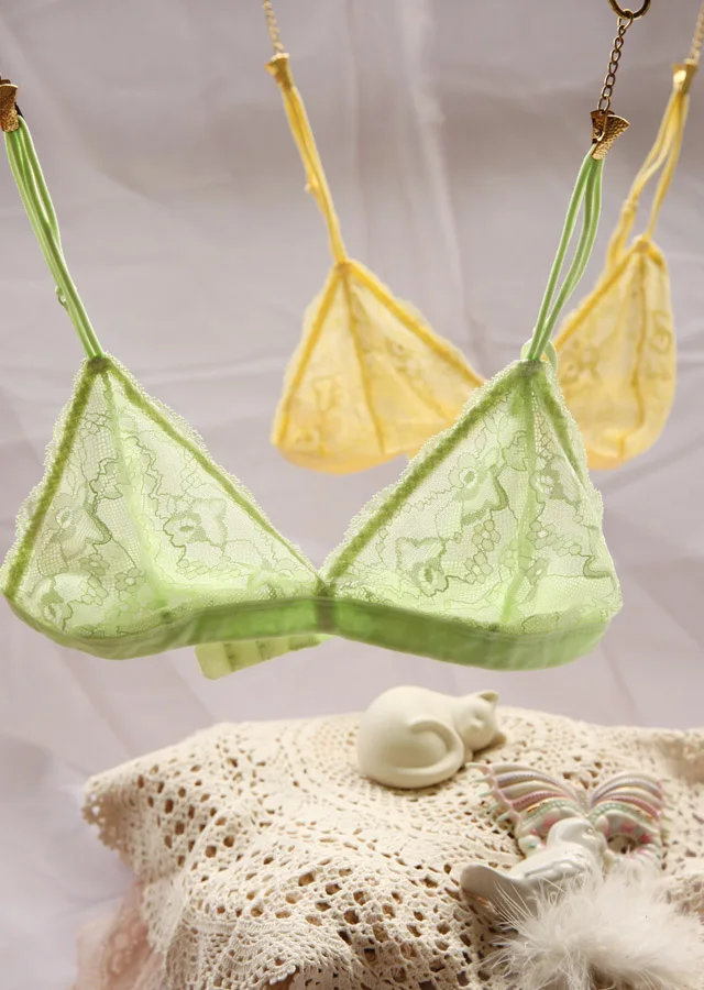

candy color wireless bra ultra-thin home young girl bra 70a-80b