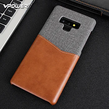 

Case for Samsung Galaxy Note 9 8 s9 Cover Grade Leather with Soft Fabric Thin Light Card Slot Shockproof Case for galaxy note 9