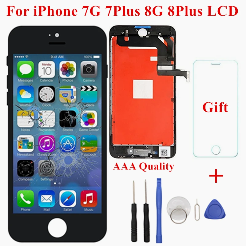 

AAA Quality For iPhone 7G 7Plus 8G 8Plus LCD Display Touch Screen Replacement Accessories No Dead Pixels Free Shipping