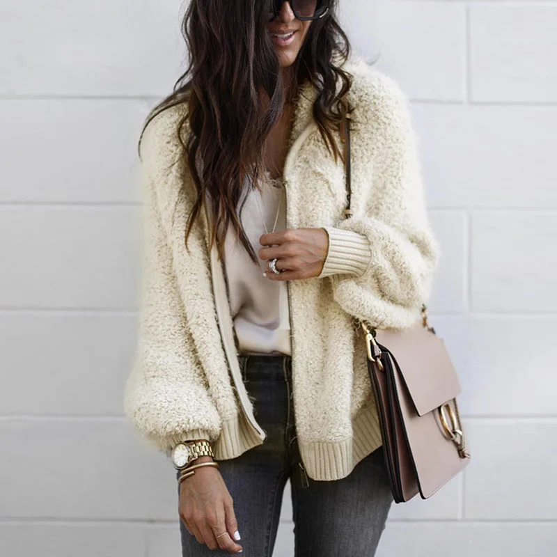 Womens Fur Coat Hoodie Solid Teddy Coat Teddy Jacket Woman Coat Female Faux Fur Jackets Women Winter 2018 Fluffy Cardigan Autumn Womens Fur Coat Hoodie Solid Teddy Coat Teddy Jacket Woman Coat Female Faux Fur Jackets Women Winter 2018 Fluffy Cardigan Autumn