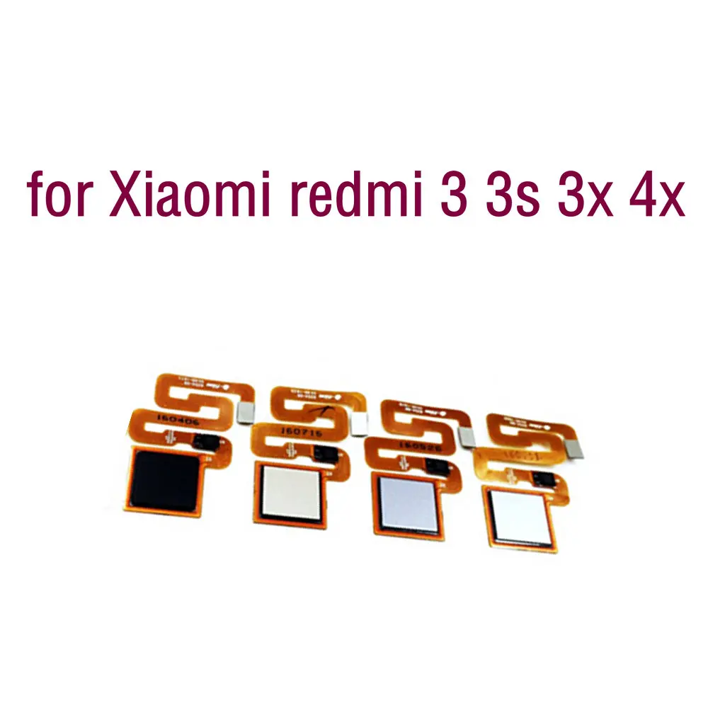 

High quality Replacement Fingerprint sensor Scanner Home Button Return Key Flex Cable For Xiaomi redmi 3 3s 3x 4x Cell Phone
