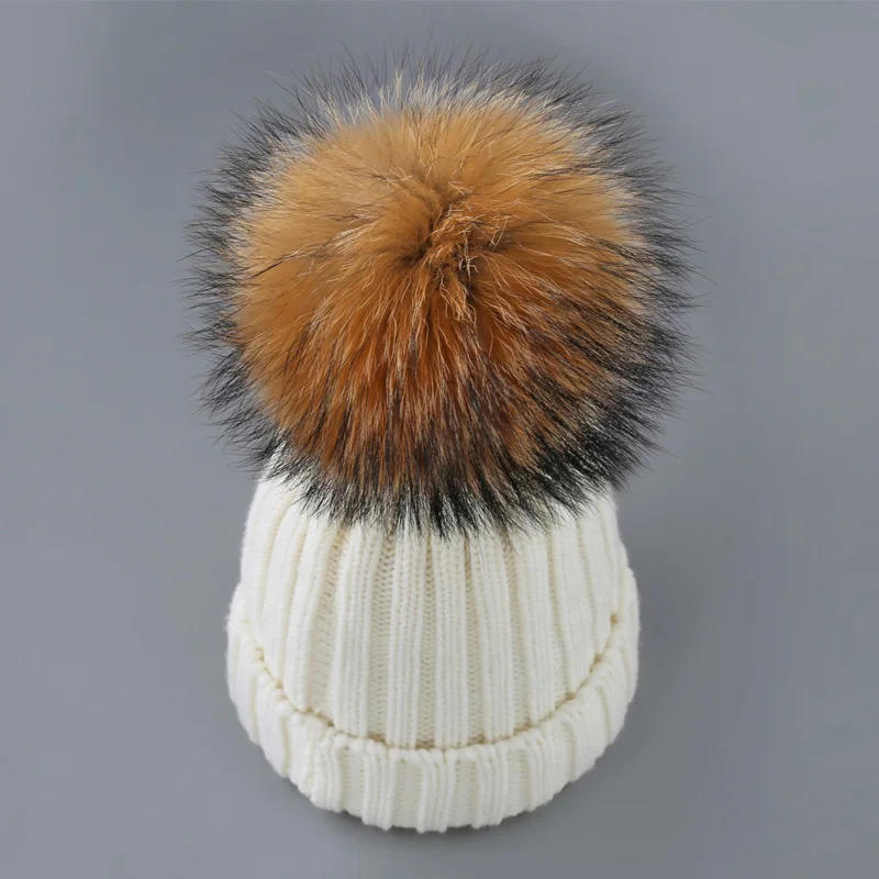 MLTBB, шапка из меха норки и лисы, модная зимняя женская шапка, однотонная вязаная женская шапка, хлопковая шапка Skullies Beanies, зимняя шапка - Цвет: N