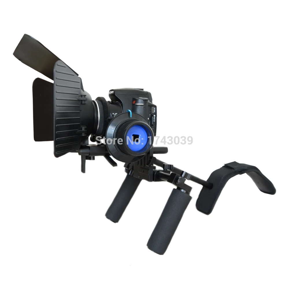 bilder für DSLR Rig Set Film Kit Film, der System, Schulter montieren folgen Fokus, Matte Box für DSLR Kameras Camcorder DSL-01 bilder für DSLR Rig Set Film Kit Film, der System, Schulter montieren folgen Fokus, Matte Box für DSLR Kameras Camcorder DSL-01