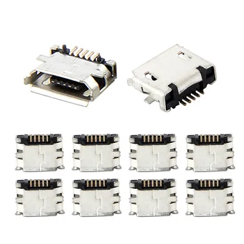 

10pcs Micro USB MK5P 5pin Female Connector Micro USB Charging Socket Straight #W0823S#