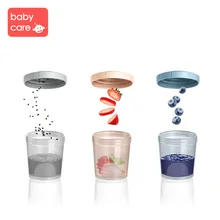 Babycare, 3 шт./набор, для хранения молока, для младенцев, портативный дозатор молочного порошка, контейнер для еды, для детей, для хранения еды, коробка для закусок