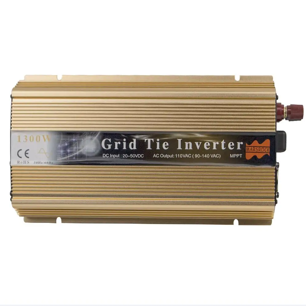 1300W Grid Tie Solar Inverter, Input 18V, 30V,36VDC, Max 1500W solar or wind power, MPPT function, high quality, free shipping - Цвет: Luxury Gold