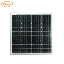 Renepv 60W monocrystalline Silicon Solar Panel 18V for 12V solar battery power charging off-grid solar module factory wholesale