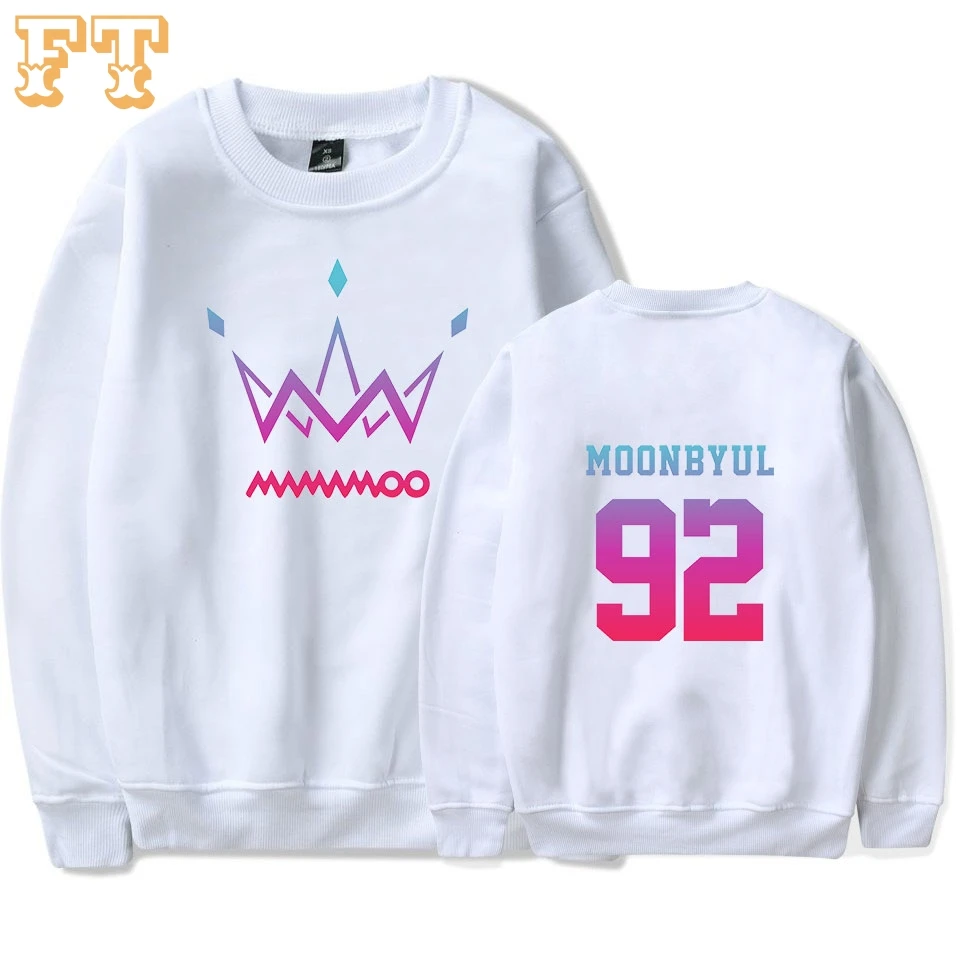  MAMAMOO Purple 2019 Hoodies Woman Plus Size Printed Sweatshirt Korea Hot Sale Casual Sweatshirt Win