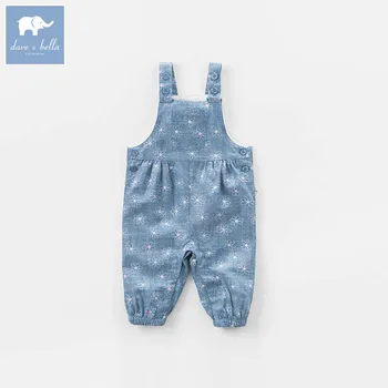 

DB7355 dave bella spring baby girls fashion denim overalls children toddler clothes baby cute overalls