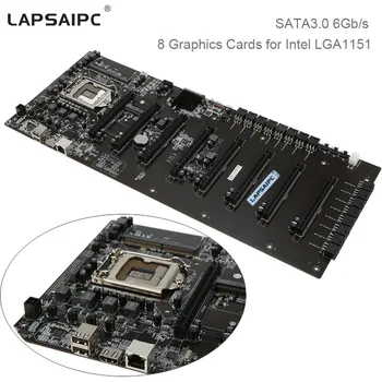 

Lapsaipc 8 Graphics Cards Mining Motherboard C.B250A-BTC PLUS YV20 for Intel LGA1151 ETH BTC Miner Antminer Mining Mainboard