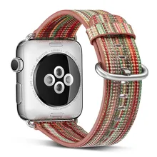 

BUMVOR Colorful 44/40MM 42/38MM Ambilight iwatch Apple Watch Strap Apple Watch Series 4/3/2/1 Leather Watch Strap Accessories