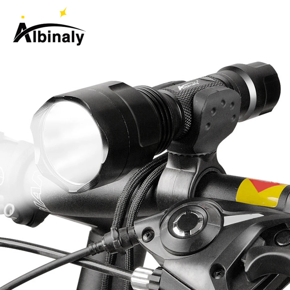 Best Super bright Bicycle light LED bike light Night riding lights 5 lighting modes waterproof by 18650 battery Suitable for cycling 2