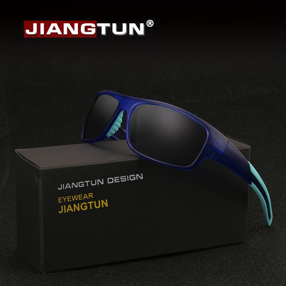 

JIANGTUN Polarized Sunglasses Men Tr90 Frame Brand Designer Vintage Male Google Eyewear Oculos De Sol Zonnebril