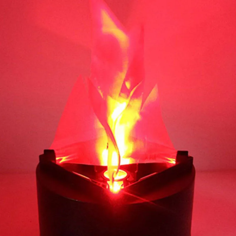 Новинка виртуальный поддельный огонь пламя сценический светильник светодиодный ткань шелк пламя фонарь светильник для вечерние KTV бар развлечения сценическая лампа