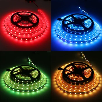 

DC12V led strip SMD 5050 60led/M Red/Green/Bule Non-waterproof flexible strips bar lighting indoor decoration home