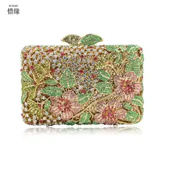 Xiyuan китайский бренд высокого качества и роскошные дамы со стразами вечерние сумки, клатчи для свадьбы Подарки для женщин