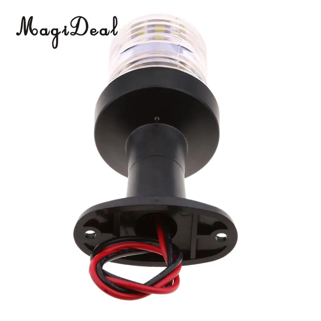 MagiDeal 12V 2,5 W светодиодный 5 'Якорь лодки кормовой мастфид навигация круглый белый светильник для Каяка каноэ гребли лодки яхты