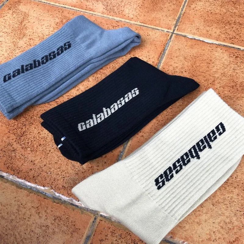 2019ss CALABASAS Logo Belt Socks Season 5 Hip Hop Kanye West Harajuku Skarpetki Women MenCALABASAS Calcetines Gift for Men Socks 2019ss CALABASAS Logo Belt Socks Season 5 Hip Hop Kanye West Harajuku Skarpetki Women MenCALABASAS Calcetines Gift for Men Socks