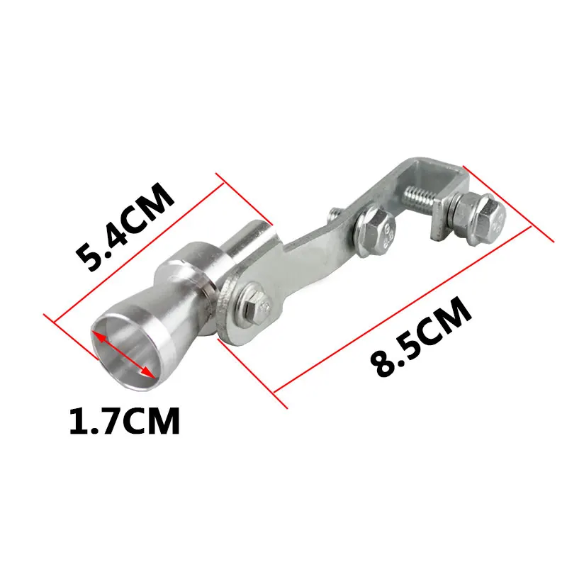 RASTP-Turbo Sound Whistle Muffler Exhaust Pipe Auto Blow-off Valve Simulator for Universal Simulator Whistler Size S RS-TUR006-S