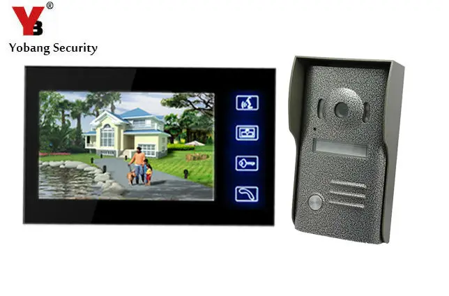 

Yobang Security Wired Touch Key Home Security Video Door Phone Intercom Doorbell Camera With 7"lcd Monitor Videoportero