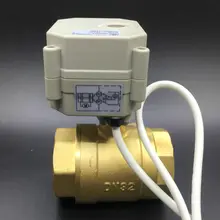 BSP/NPT 1-1/4 ''2-полосная DN32 Электрический моторизованный шаровой клапан с индикатором положения TF32-B2-C DC12V DC24V 2/3/5/7 провода
