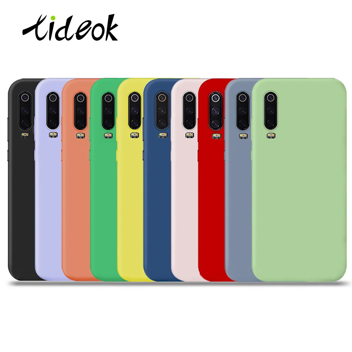 

Huawei Solid Color Personality Trend Liquid Silicone Mobile Phone Shell A Variety Of Colors Optional Anti-Skid Unisex Series