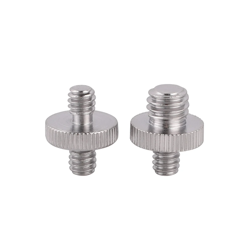 

Kaliou 2pcs Standard Female 1/4-3/8+1/4-1/4 Convert Screw for Tripod Ball head Quick Release Plate Photo Studio Accessories