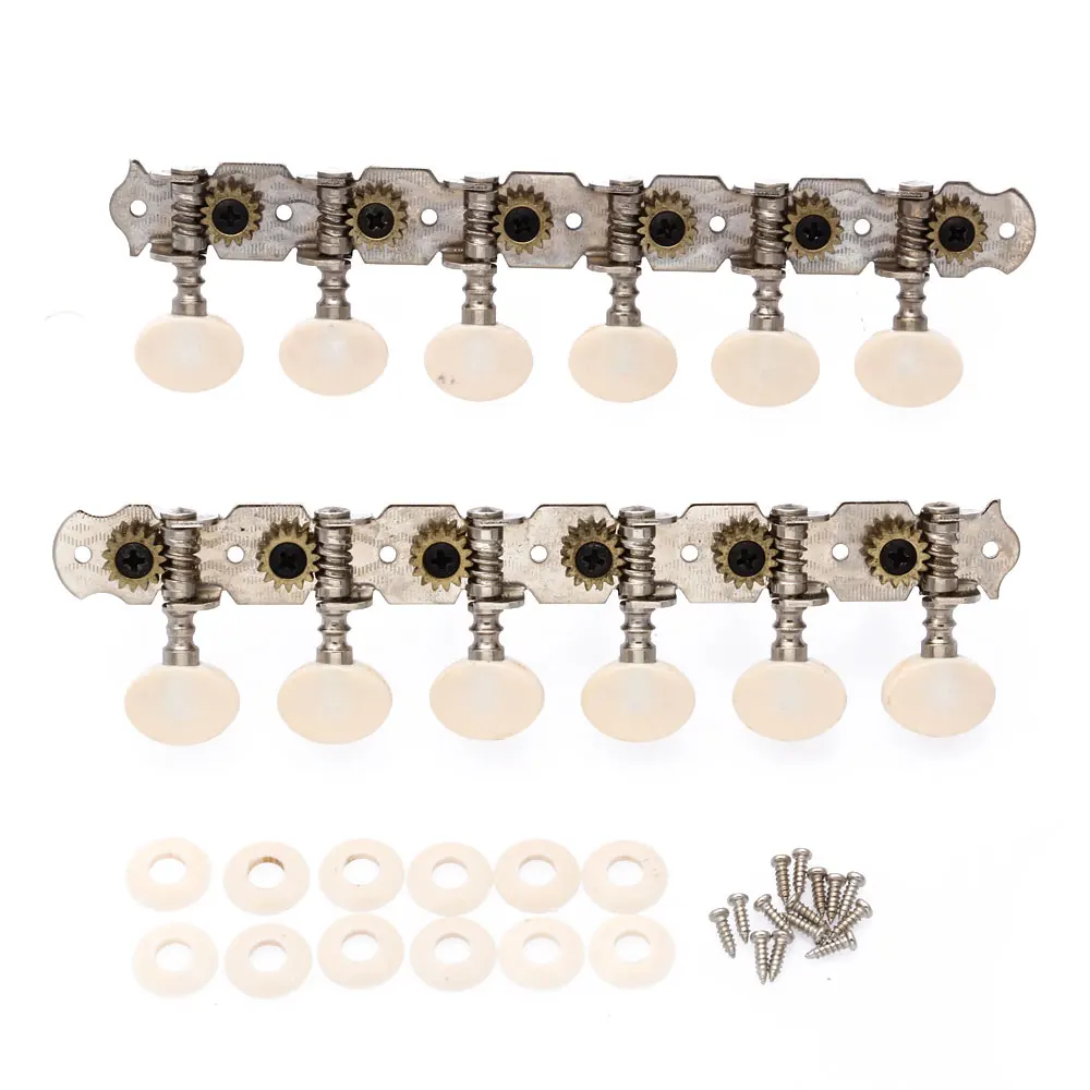 1 Set 12 String Acoustic Guitar Tuning Pegs Keys Machine Heads Tuners