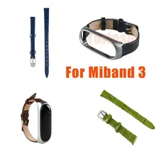 10 шт для Xiaomi mi Band 3 ремень, ожерелий, яркий кожаный ремень для mi band 3 умный Браслет Смарт-браслет аксессуары для mi Band 3