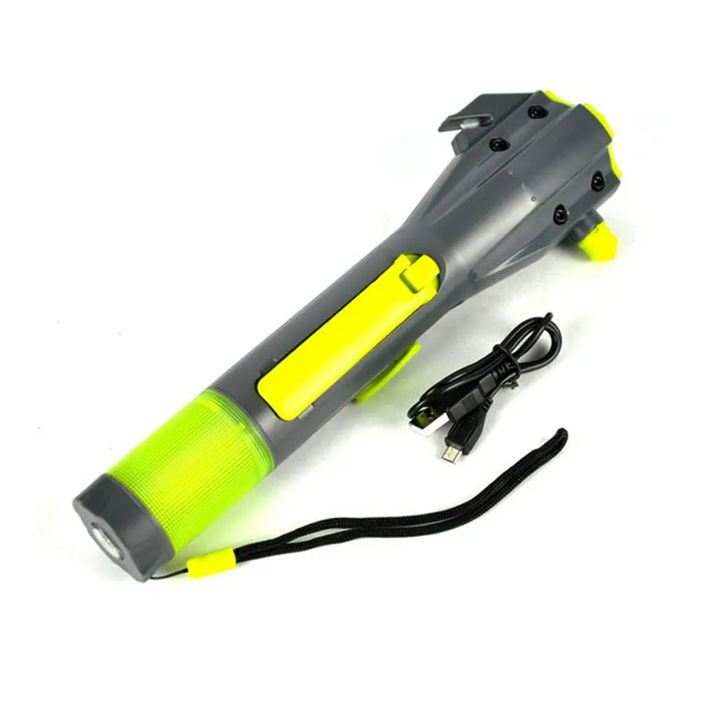 Multifunctional 6 in 1 Hand Generator Torch Waterproof Emergency Hammer