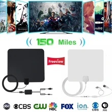 Indoor TV Antena Digital HDTV Antenna 150 Miles 4K HD TV Antennas TDT VHF/UHF DVB-T/T2 ATSC ISDB TV Radius Fox Antena TV Aerial