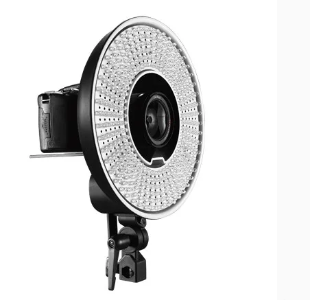 

FALCON EYES 300 Ring LED Panel 5600K Lighting Video Film Continuous Light W/Camera Bracket/ filter