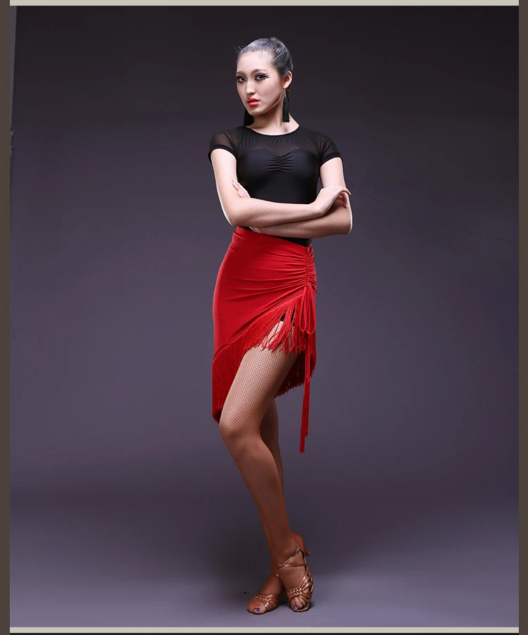 

Fringe Latin Salsa Tango Rumba Cha Cha Ballroom Dance Dress Skirt Square Dance Latin Clothes Women Latin Dance Dress vestido