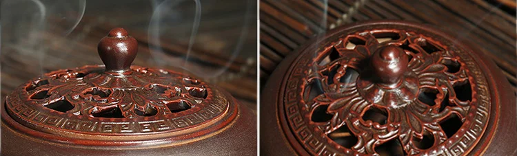 Ceramic Incense Burners Portable Porcelain Censer Buddhism Incense Holder Gift Ornaments Creative Home Decor Simple Decoration