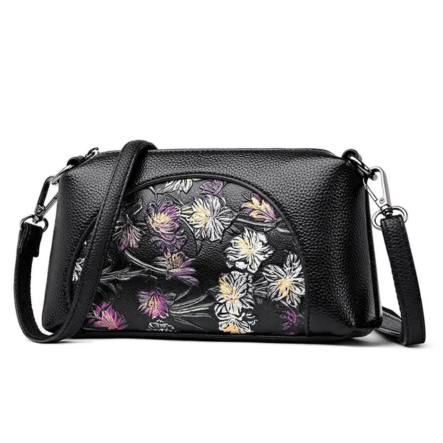 floral leather handbags